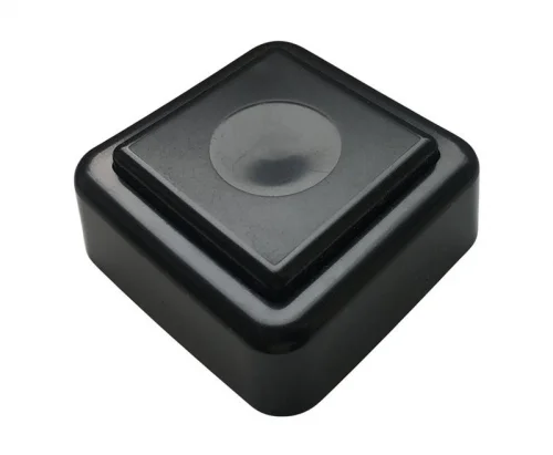 Фото кнопка звонка (выключатель для бытовых электрических звонков) тритон вз1-01 черн./черн. Тритон