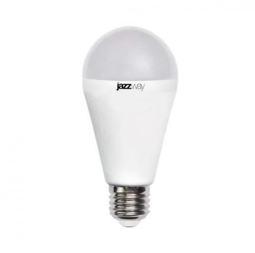 Фото лампа светодиодная pled-sp a65 18вт грушевидная 5000к холод. бел. e27 1820лм 230в jazzway 5006218 JazzWay
