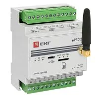 Фото контроллер базовый epro24 удаленного управления 6вх\4вых 230в wifi gsm с внешней антенной ekf proxima