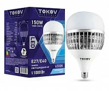 Фото лампа светодиодная 150вт hp 6500к e40/е27 176-264в tokov electric tke-hp-e40/e27-150-6.5k