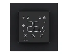 Фото ридан 088l1143r — электронный комнатный термостат rsmart-sb с wi-fi подключением 230v, черный