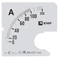 Фото шкала сменная для a721 100/5а-1,5 ekf proxima