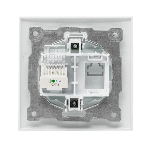 Фото валенсия розетка телефонная rj-11 1-местная белая ekf proxima EKF фото 5