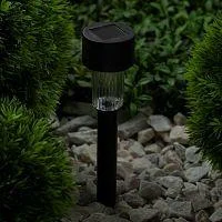 Фото светильник садовый sl-pl30 солнечная батарея черн. промо-бокс (уп.24шт) эра б0018974