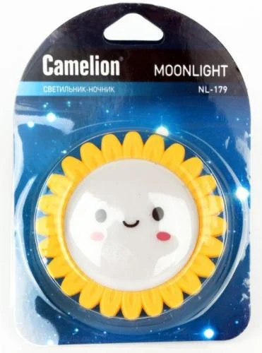 Фото светильник светодиодный nl-179 "солнышко" ночник с выкл. 220в camelion 12535 Camelion фото 2