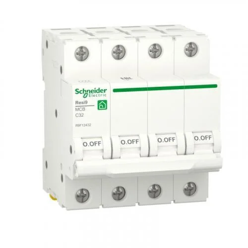 Фото выключатель автоматический resi9 (ав) с 32а 4p 6000а sche r9f12432 Schneider Electric