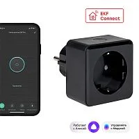 Фото умная розетка ekf сonnect pro wi-fi черная