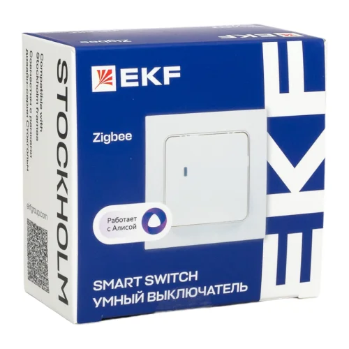 Фото умный выключатель стокгольм 1-кл. белый zigbee ekf сonnect EKF фото 8