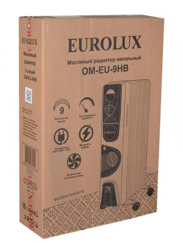 Фото радиатор масляный ом-eu-9нв eurolux 67/3/17 EUROLUX фото 8
