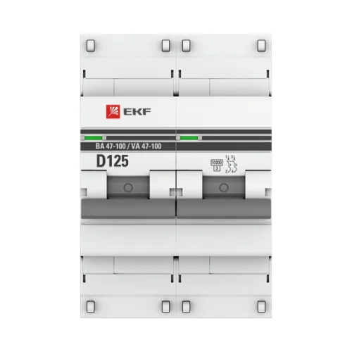Фото автоматический выключатель 2p 125а (d) 10ka ва 47-100 ekf proxima EKF фото 2