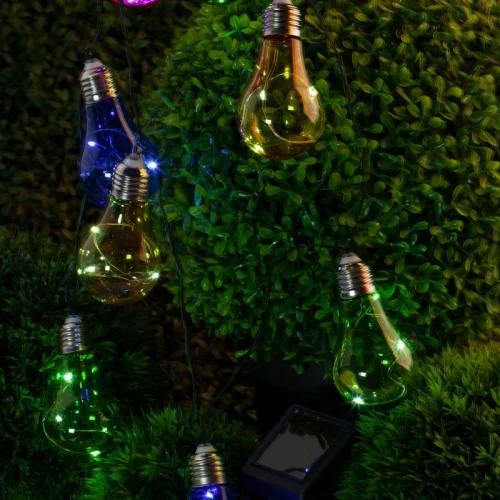Фото гирлянда садовая erags024-03 10 подсвечиваемых светодиодами лампочек эра б0038505 Эра