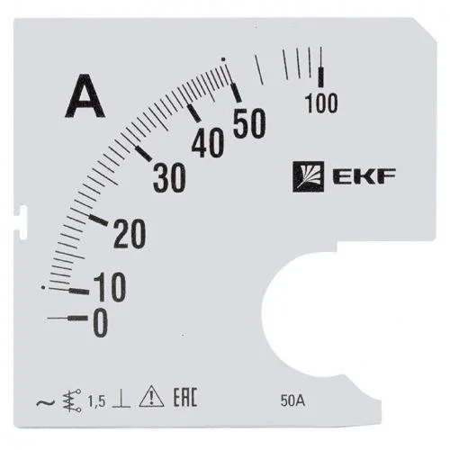 Фото шкала сменная для a961 50/5а-1.5 proxima ekf s-a961-50 EKF