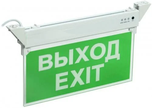 Фото светильник светодиодный сса 2101 "выход-exit" 3ч 3вт выход-exit ip20 аварийный iek lssa0-2101-3-20-k03 IEK