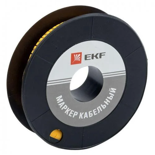 Фото маркер каб. 2.5кв.мм "5" (ес-1) (уп.1000шт) ekf plc-km-2.5-5 EKF