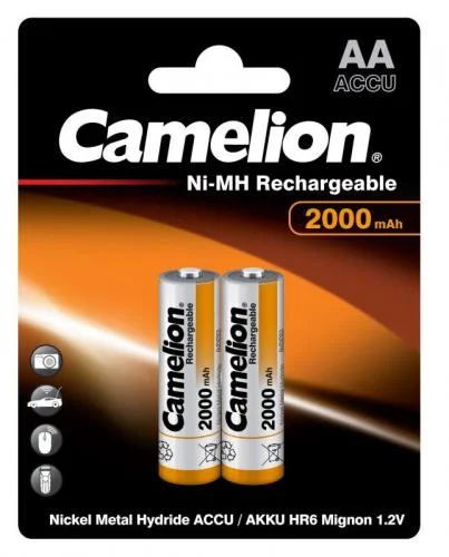 Фото аккумулятор r6 ni-mn 2000ма.ч bp-2 (блист.2шт) camelion 3504 Camelion