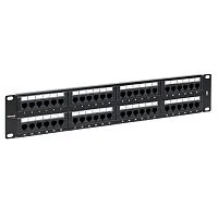 Фото патч-панель teracom pro 19'' cat.6 2u неэкранированная utp 48 портов rj-45 dual idc