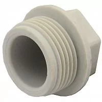 Фото заглушка (пробка) pp-r серая нр дн 20х1/2" valfex 10163020г