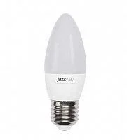 Фото лампа светодиодная pled-sp c37 7вт свеча 3000к тепл. бел. e27 530лм 230в jazzway 1027825-2