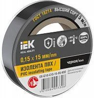 Фото изолента 0.15х15мм (рул.5м) черн. iek ex-iz10-c15-15-05-k02