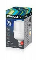 Фото лампа светодиодная led-hw-50w-e40-6k pro 50вт e27/e40 6500к 150-260в ergolux 14329