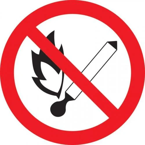 Фото знак "запрещается пользоваться открытым огнем и курить"d180 iek ypc40-zpkur-1-010 IEK