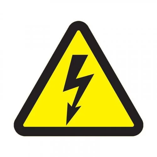 Фото наклейка знак электробезопасности "опасность поражения электротоком " 100х100х100мм rexant 56-0005 Rexant