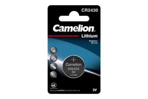 Фото элемент питания литиевый cr cr2430 bl-1 (блист.1шт) camelion 3073 Camelion