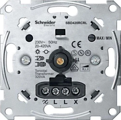 Фото механизм светорегулятора поворотного сп merten artec 420в.а универс. sche mtn5138-0000 Schneider Electric