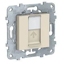 Фото панель лицевая unica new rj45 keystone/systimax беж. sche nu546144