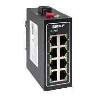 Фото промышленный неуправляемый коммутатор u-8t, 8 портов 10/100base-t(x) rj45, монтаж на динрейку tsx ekf