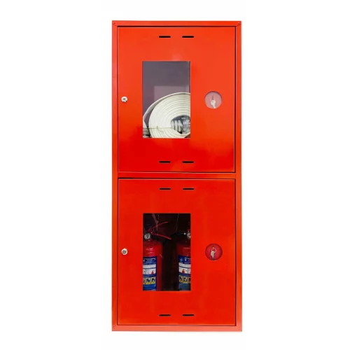 Фото шкаф пожарный шпк 320 нок универсальный компакт красный фаэкс ФАЭКС