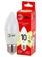 Фото лампа светодиодная line led b35-10w-827-e27 r b35 10вт свеча e27 тепл. бел. эра б0052377