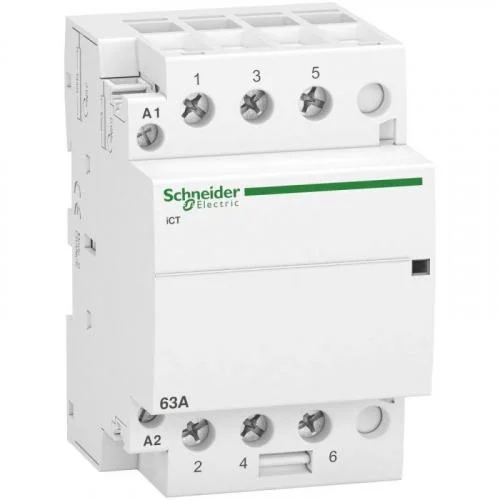 Фото контактор модульный acti9 ict63a 3но 220/240в ac sche a9c20863 Schneider Electric