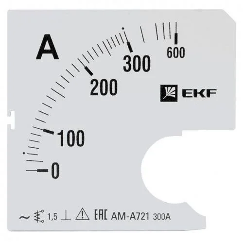 Фото шкала сменная для a721 300/5а-1.5 proxima ekf s-a721-300 EKF