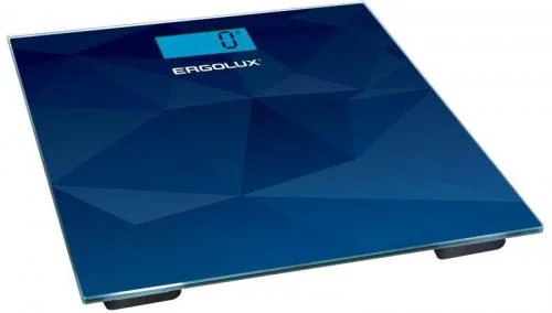 Фото весы напольные elx-sb03-c45 до 180кг led подсветка абстракция син. ergolux 13434 Ergolux