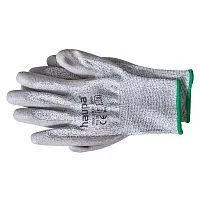 Фото перчатки с полиуретановым покрытием 5 степень защ. размер 9 сер. (пара) haupa 120304/9