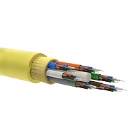 Фото кабель волоконно-оптический 9/125 одномодовый 24 волокна безгелевыемикротрубки для внутренней прокладки (уп.2000м) желт. dkc rnmbin9s24lsyl