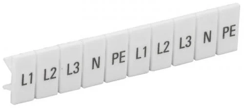 Фото маркеры для кпи-2.5кв.мм с символами "l1; l2; l3; n; pe" iek yzn11m-002-k00-a IEK