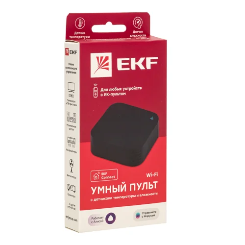 Фото умный пульт ekf connect с датчиками температуры и влажности EKF