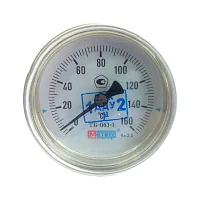 Фото термометр биметаллический осевой дк63 160с l=100мм g1/2" тб63 метер