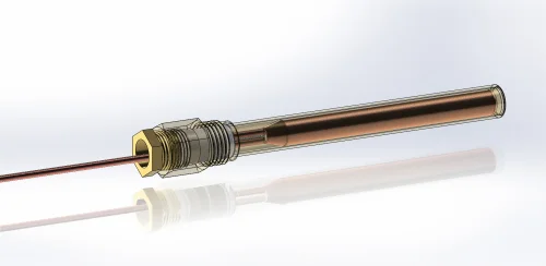 Фото ридан 017-437066r — гильза для реле температуры с сальниками, латунь, 130 мм, наружная резьба g 1/2 Ридан фото 2