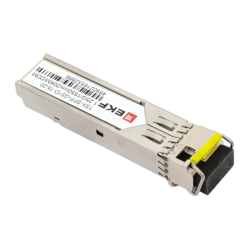 Фото sfp модуль 1,25 гбит одинарное одномодовое оптоволокно 1550нм дальность 20км tsx ekf EKF фото 5