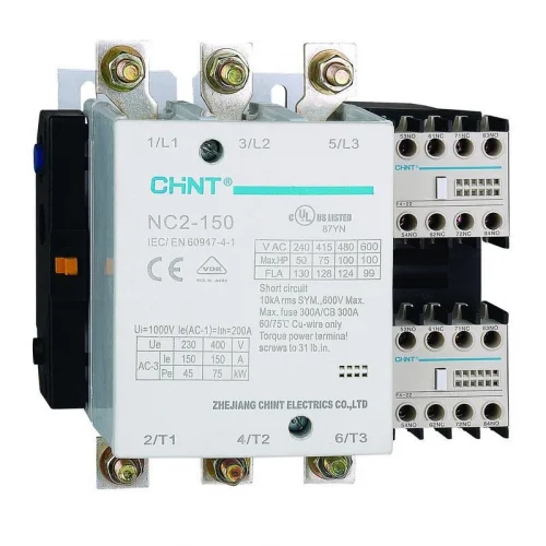 Фото контактор nc2-150 150а 220-240в/ас3 50гц (r) chint 671398 CHINT