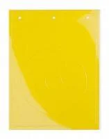 Фото табличка полужесткая для маркировки кнопок аварийного останова пвх желт. dkc taem090y