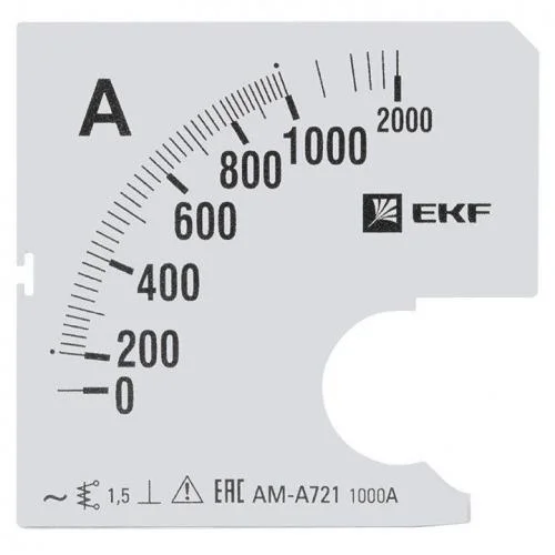 Фото шкала сменная для a721 1000/5а-1.5 proxima ekf s-a721-1000 EKF