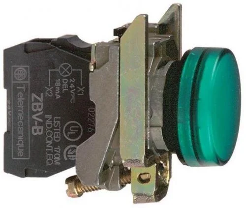 Фото лампа сигнальная 22мм 24в зел. sche xb4bvb3 Schneider Electric