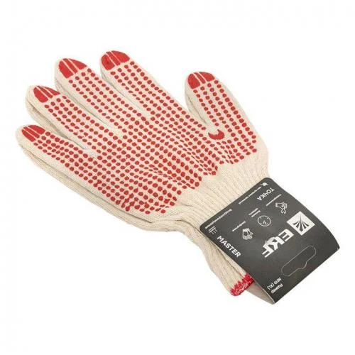 Фото перчатки рабочие точка с пвх-покрытием (10 класс 10 разм) master ekf pe10ct-10-mas EKF