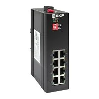 Фото промышленный неуправляемый коммутатор u-8gtp, 8 портов 10/100/1000base-t(x) rj45 c poe, монтаж на динрейку tsx ekf