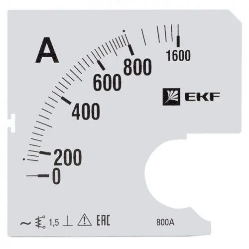 Фото шкала сменная для a961 800/5а-1.5 proxima ekf s-a961-800 EKF