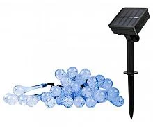 Фото светильник светодиодный slr-g08-30b садовый; гирлянда капли син. солнечная батарея фаzа 5040946